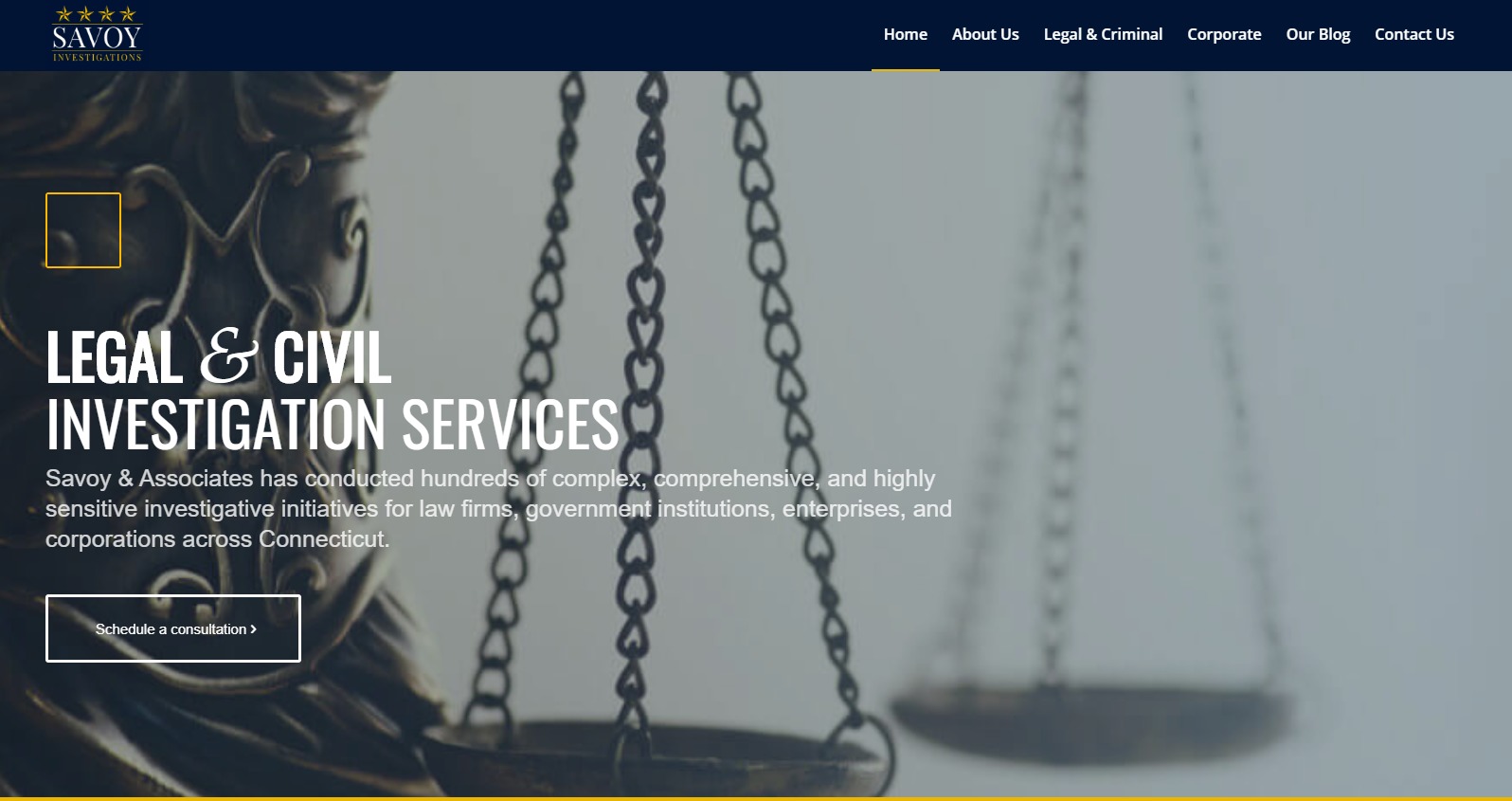 Savoy Investigations Website Sample